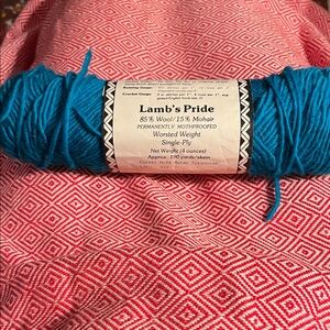 Brown Sheep Company.  Lamb's Pride Turquoise Yarn-wool and mohair